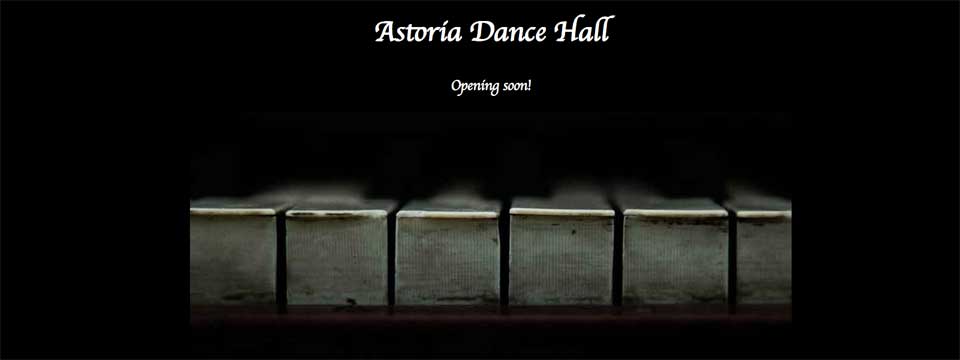 page d'attent du site astoriadancehall.com