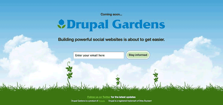 site Drupal Gardens