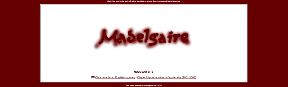Site Madelgaire 2001-2003