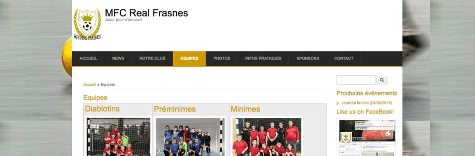 site MFC Real Frasnes
